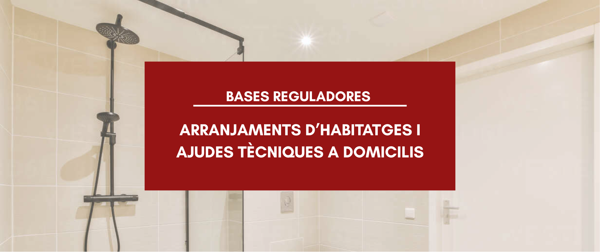 Aprovades inicialment les Bases reguladores del Programa d’arranjaments d’habitatges per a persones grans i persones amb necessitats especials